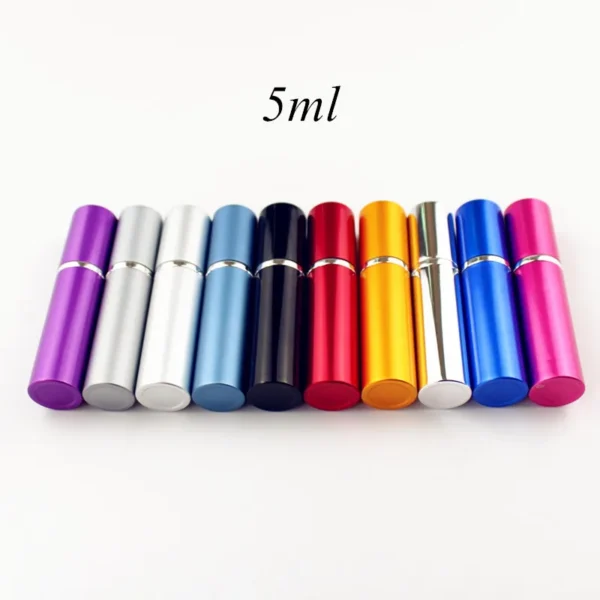 1PC 5ml 10ml Portable Mini Perfume Glass Bottle Travel Aluminum Spray Atomizer Empty Metal Parfume Atomiser Sprayer - Image 3