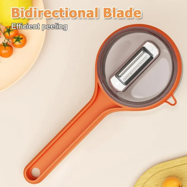 Peeling Knife with Storage Box, Double Sided Vegetable Fruit Peeler Stainless Steel Blade Peeler for Fruits Vegetables - Image 3
