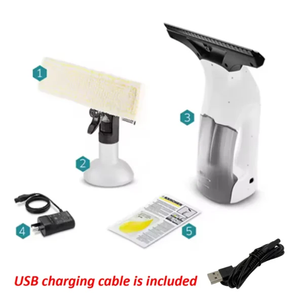 Karcher Window Glass Cleaner, Save Time and Water, Strong Suction, High Efficiency, LED Power Visual Cleaning Machine - Image 6
